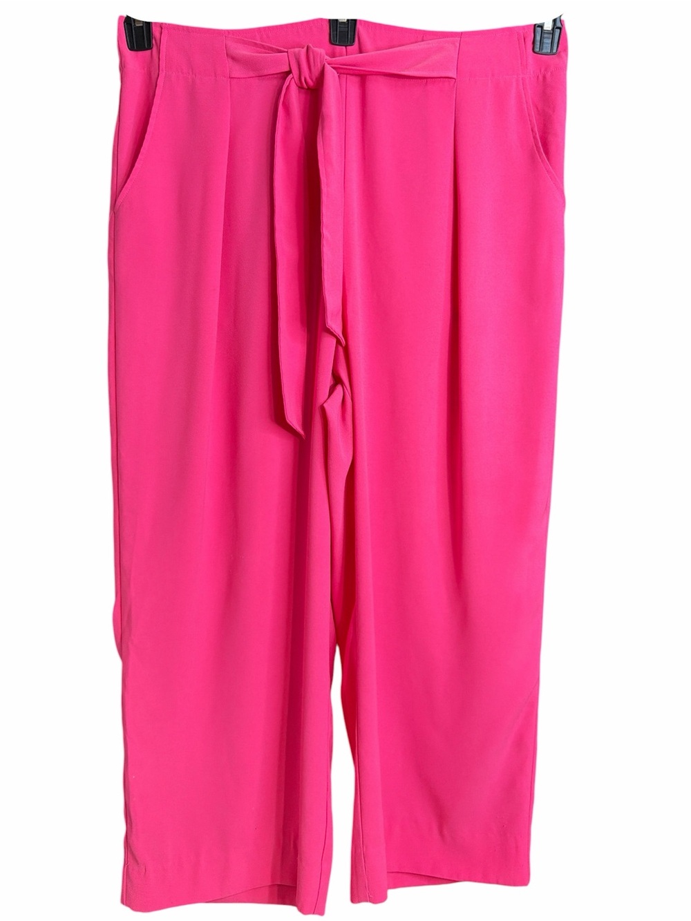 Madison Tie-Waist Wide Leg Pants - Hot Pink EC. Size 16W